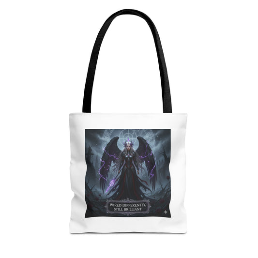 Wired Differently Still Brilliant Gothic Tote Bag | Dark Fantasy Pride