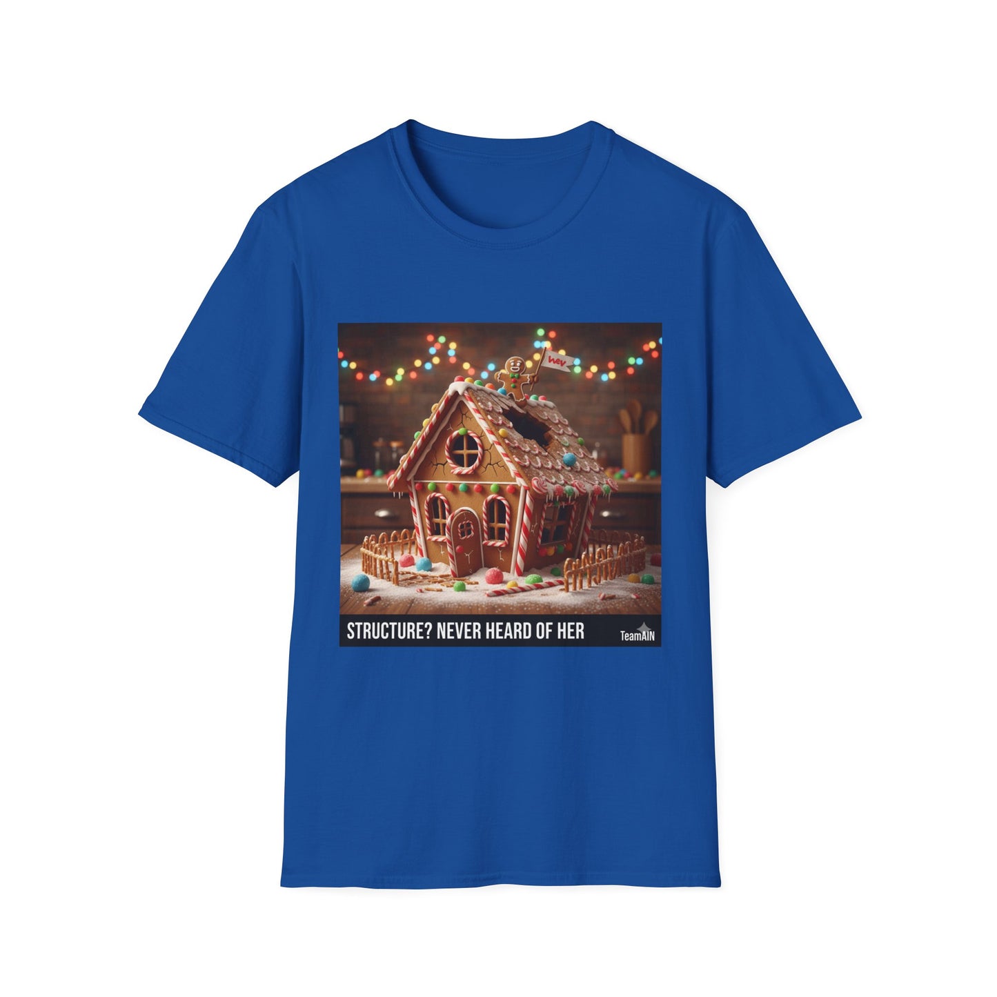 Structure? Never Heard of Her T-Shirt – Funny ADHD Holiday Tee