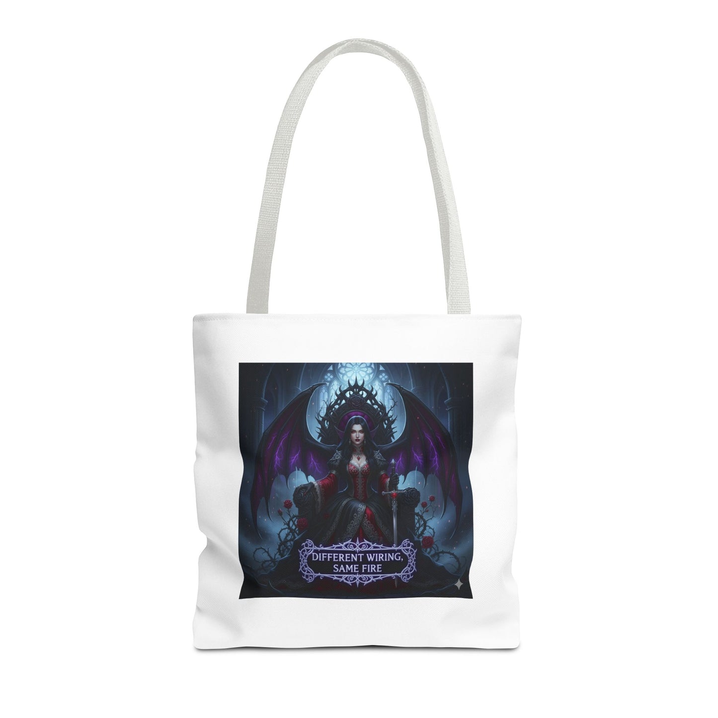 Different Wiring Same Fire Gothic Tote Bag | Dark Empowerment