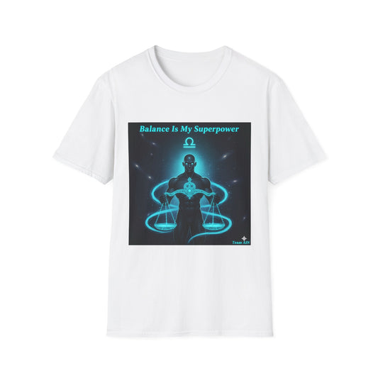 Libra Zodiac T-Shirt – Balance Is My Superpower Astrology Tee