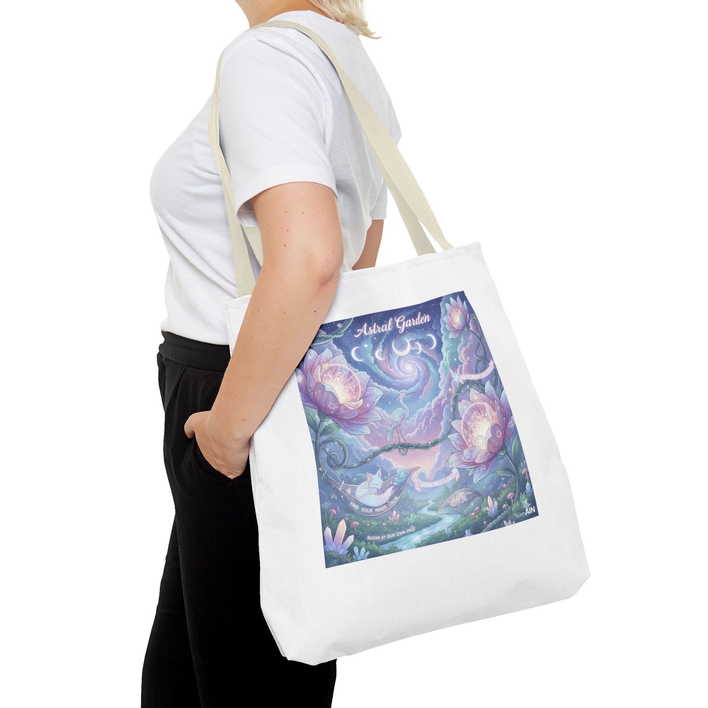 Artful Garden Tote Bag - Perfect for Art Lovers, Eco-Friendly Gift, Floral Design, Everyday Use, Beach Bag, Shopping Tote