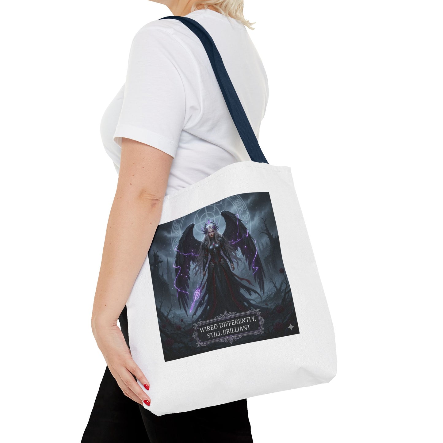 Wired Differently Still Brilliant Gothic Tote Bag | Dark Fantasy Pride