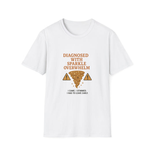 Sparkle Overwhelm T-Shirt | Humor Tee, Funny Gift, Unisex Casual Wear, Quirky Design, Everyday Comfort