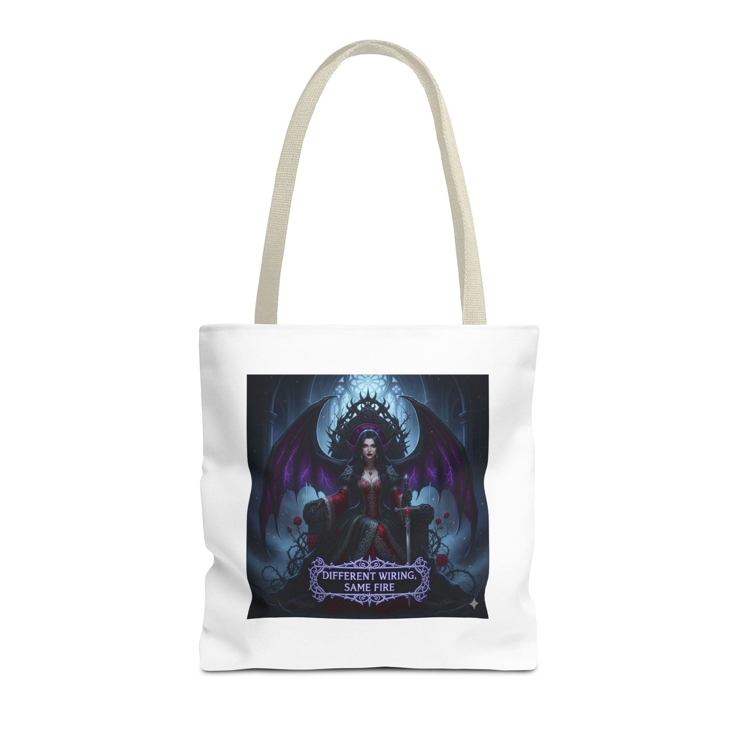 Different Wiring Same Fire Gothic Tote Bag | Dark Empowerment