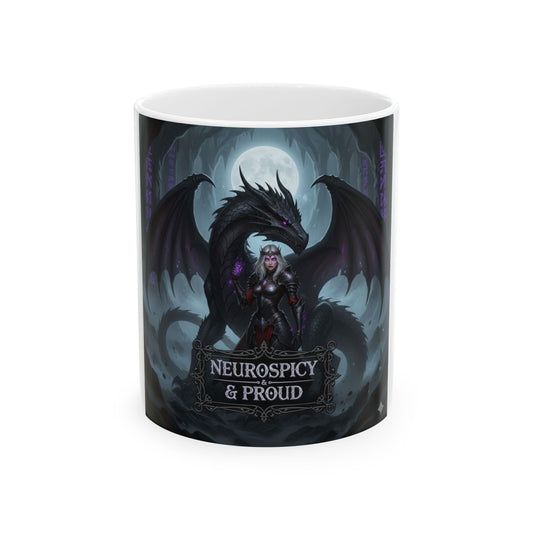 Gothic Dragon Mug – Neurospicy Empowerment Drinkware