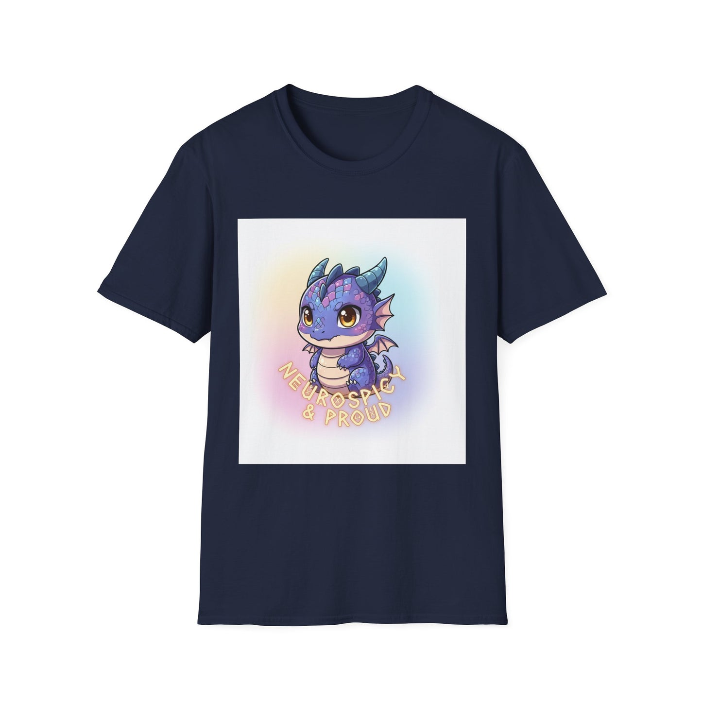 Neurospicy & Proud Dragon T-Shirt | Kawaii ADHD Pride Tee, Autism Acceptance Shirt, Cute Fantasy Anime Top