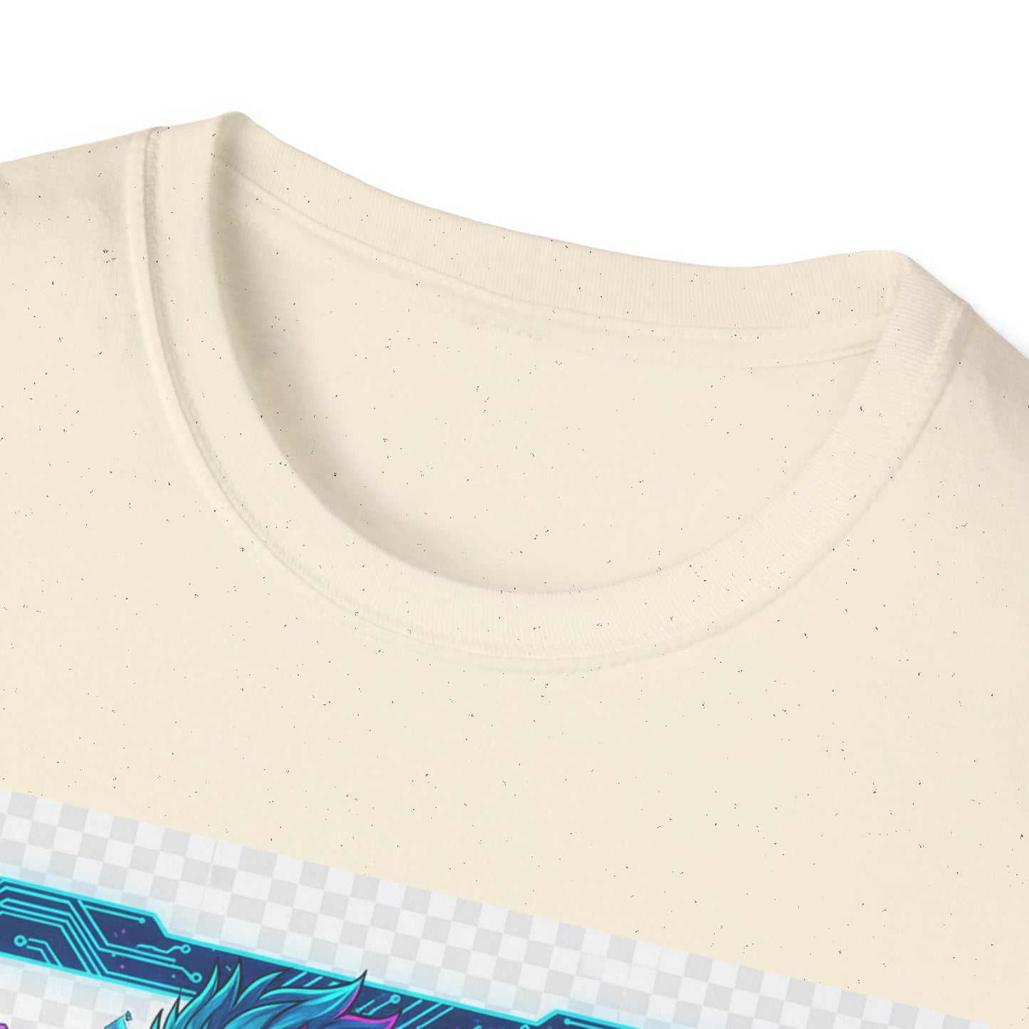 Cyberpunk Anime T-Shirt – ‘Running on Glitch Mode’ | Gamer Humor Tee, Neurospicy Pride Shirt, Otaku Streetwear Top