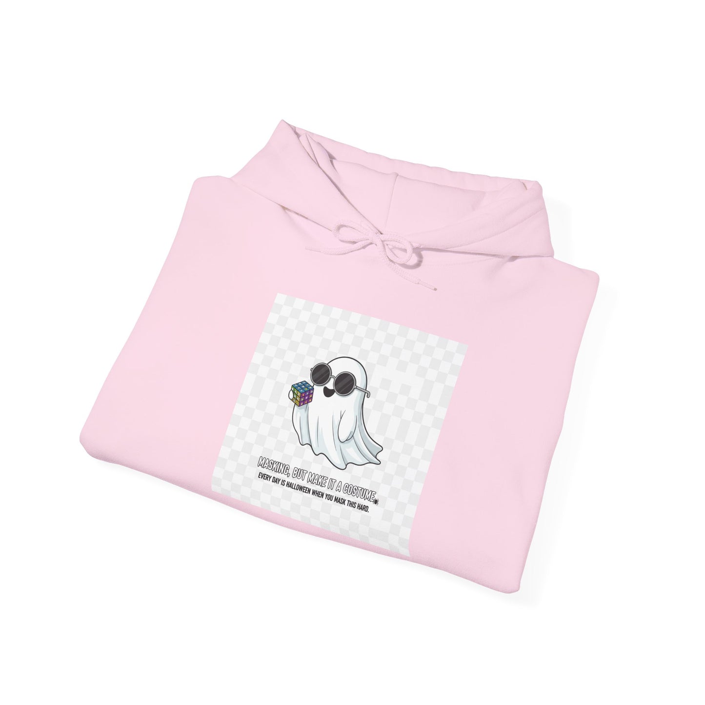 Ghostly Vibes Hoodie - Spooky Sweatshirt for Fall, Halloween Apparel, Cozy Unisex Ghost Design, Gift for Dark Academia Lovers