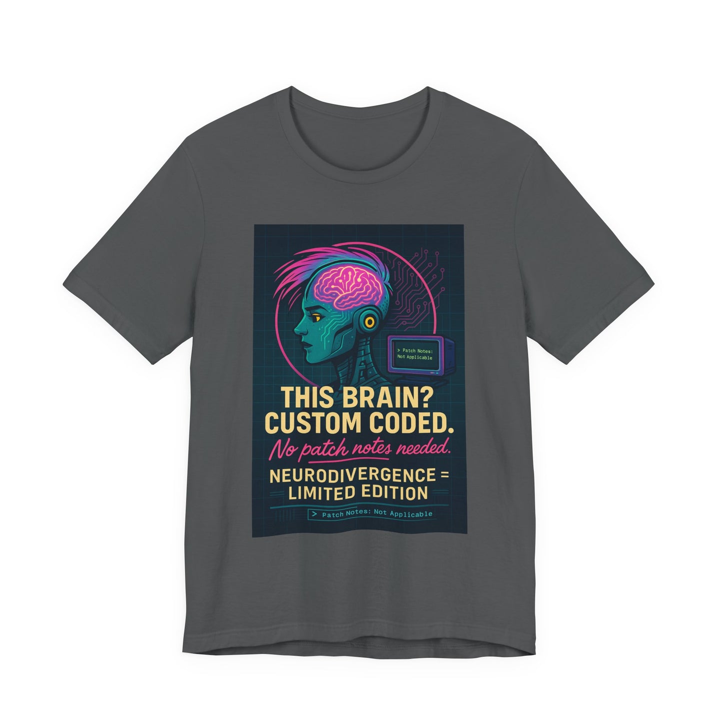 Limited Edition Neurodivergence Tee - This Brain? Custom Coded, Gift for Nerds, Geek Fashion, Unique Graphic Shirt, Mental Health Awareness