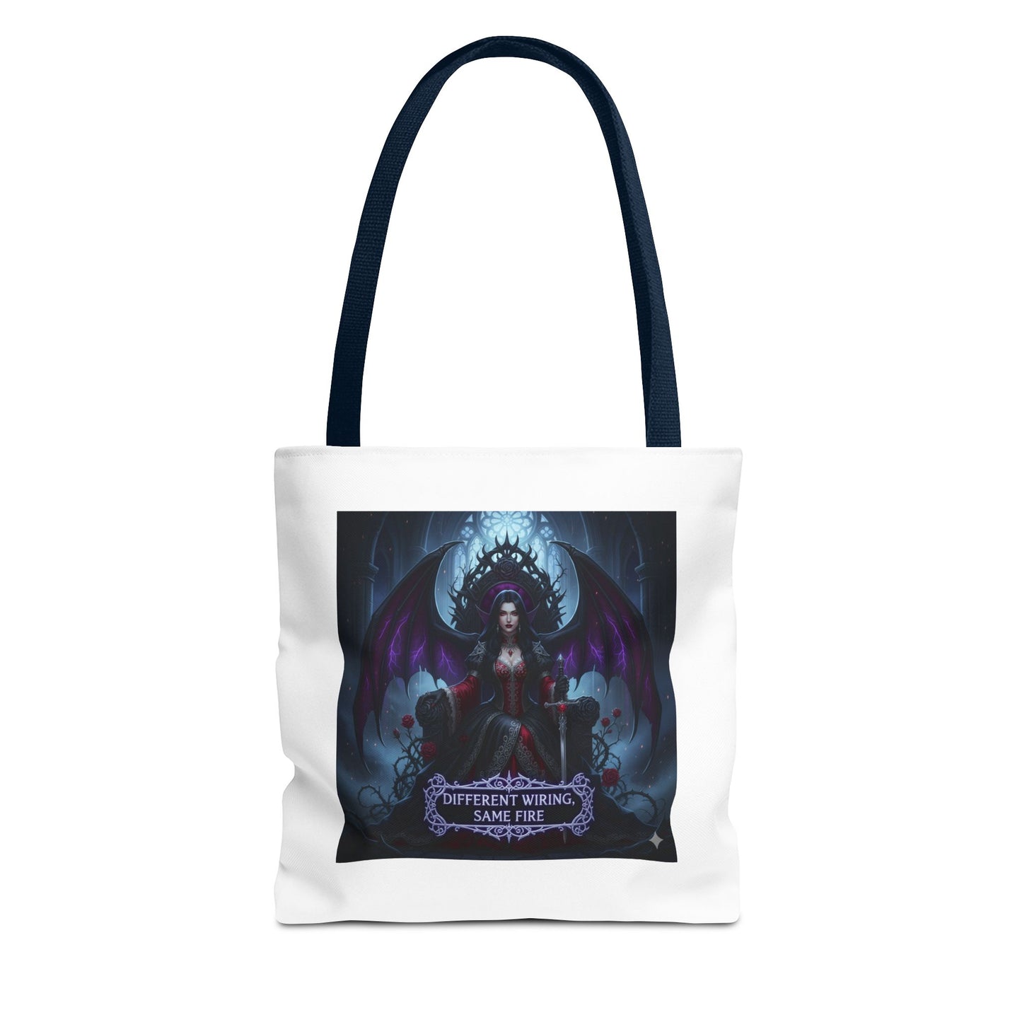 Different Wiring Same Fire Gothic Tote Bag | Dark Empowerment