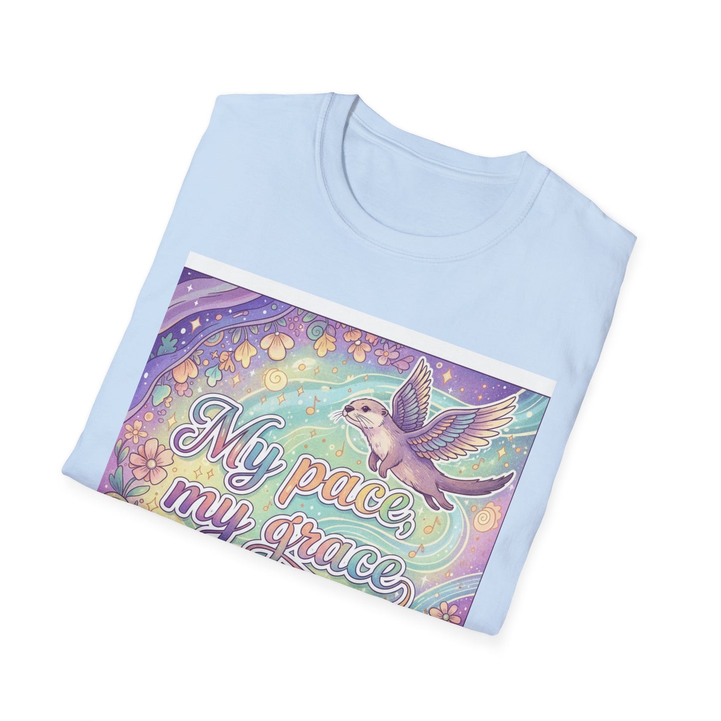 My Pace, My Grace Unisex Softstyle T-Shirt, Inspirational Quote Tee, Nature Lover Gift, Mindfulness Shirt, Comfortable Everyday Wear