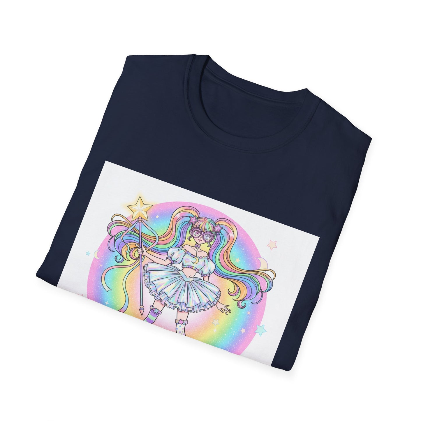 Rainbow Magic Unisex Softstyle T-Shirt - Cute Graphic Tee, Fun Gift, Anime Fans, Birthday Celebration, Everyday Wear