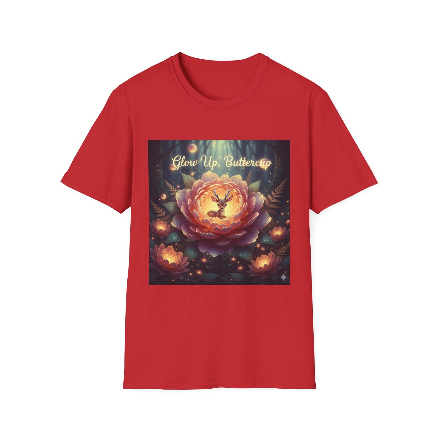 Cosmic Lotus T-Shirt – Mystical Galaxy Dreamcore Aesthetic