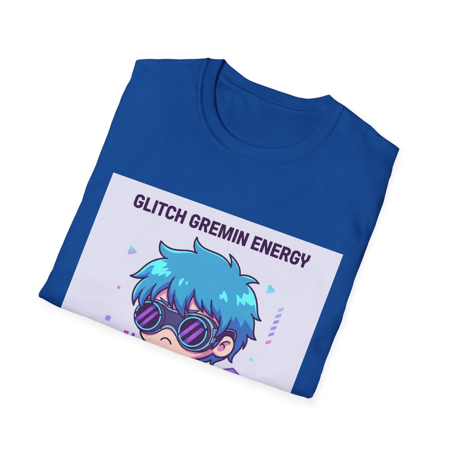 Chibi Cyberpunk T-Shirt – “Glitch Gremlin Energy” | Cute Gamer Streetwear Graphic Tee