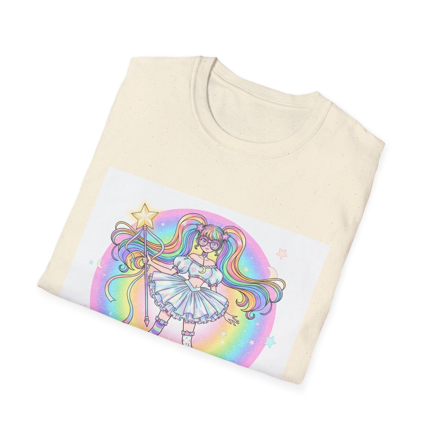 Rainbow Magic Unisex Softstyle T-Shirt - Cute Graphic Tee, Fun Gift, Anime Fans, Birthday Celebration, Everyday Wear