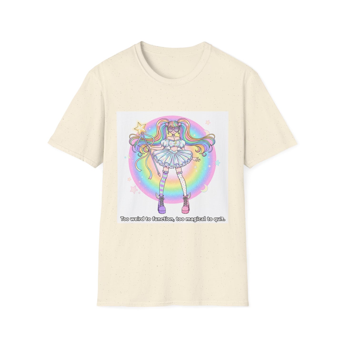 Rainbow Magic Unisex Softstyle T-Shirt - Cute Graphic Tee, Fun Gift, Anime Fans, Birthday Celebration, Everyday Wear