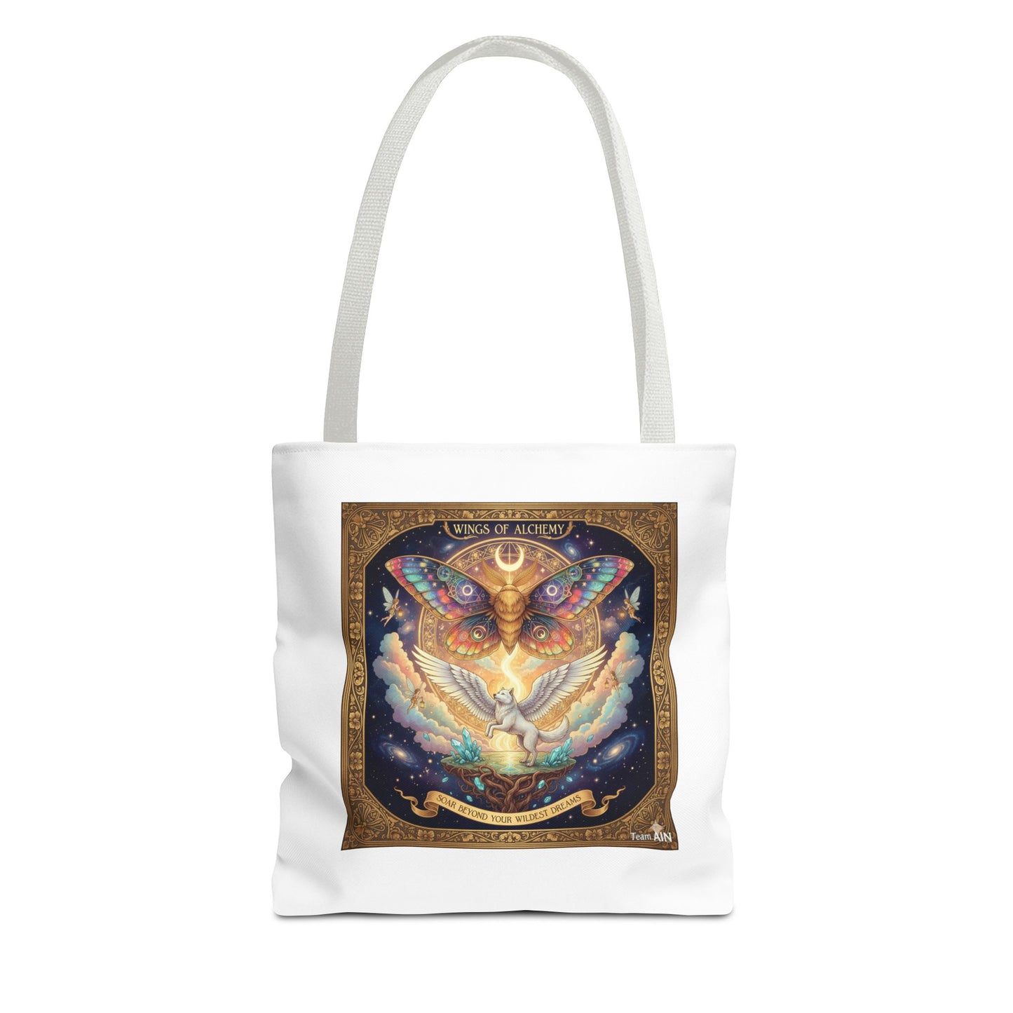 Mystical Butterfly Tote Bag, Bohemian Canvas Bag, Eco-Friendly Shopping Tote, Gypsy Gift, Art Print Bag, Festival Accessory