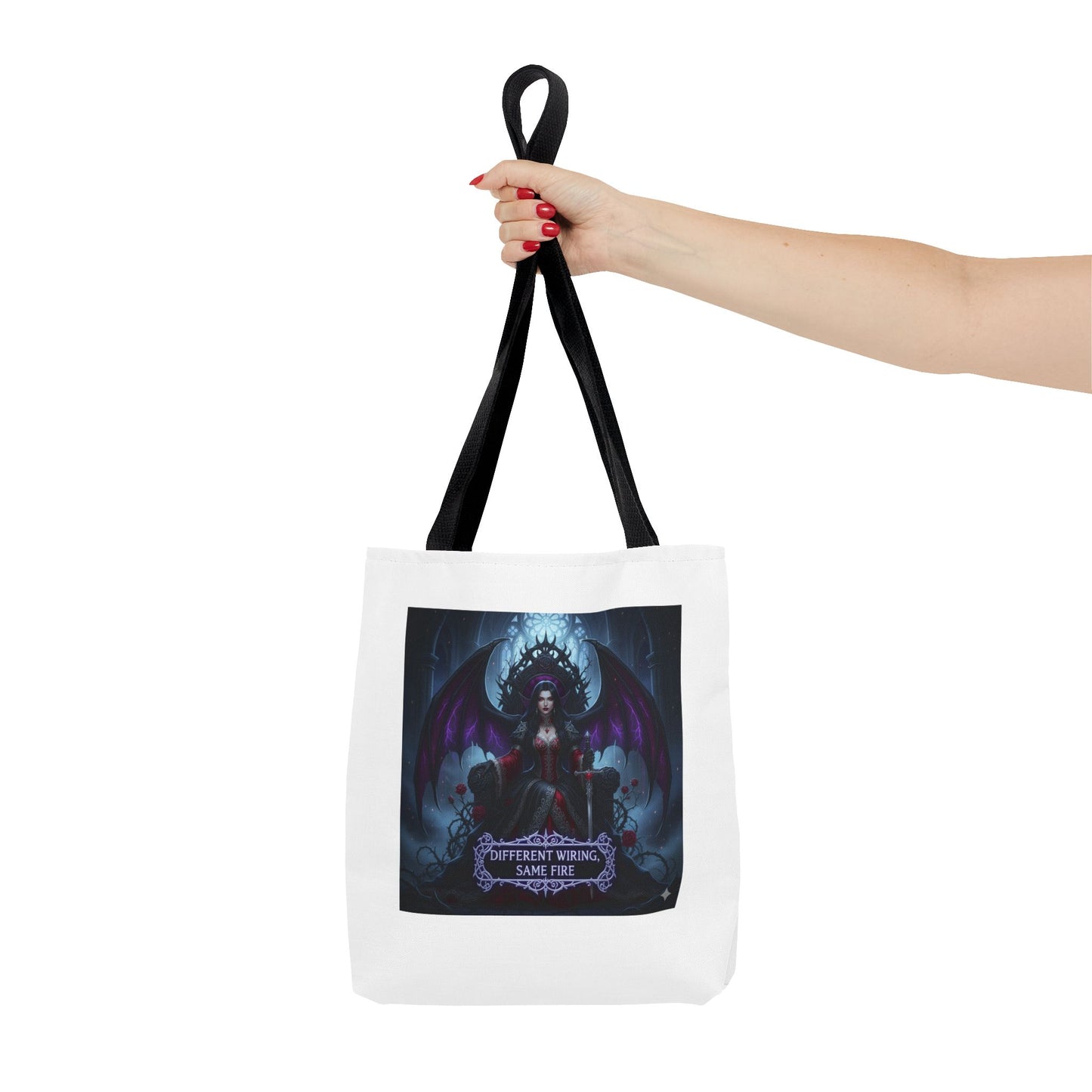 Different Wiring Same Fire Gothic Tote Bag | Dark Empowerment