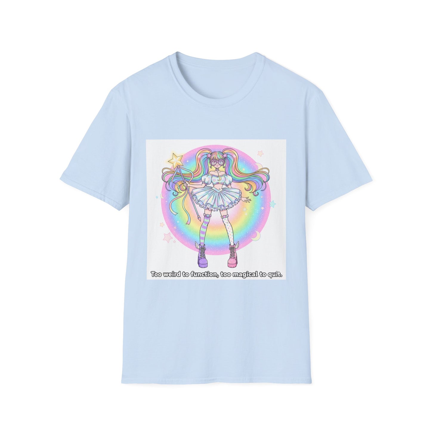 Rainbow Magic Unisex Softstyle T-Shirt - Cute Graphic Tee, Fun Gift, Anime Fans, Birthday Celebration, Everyday Wear