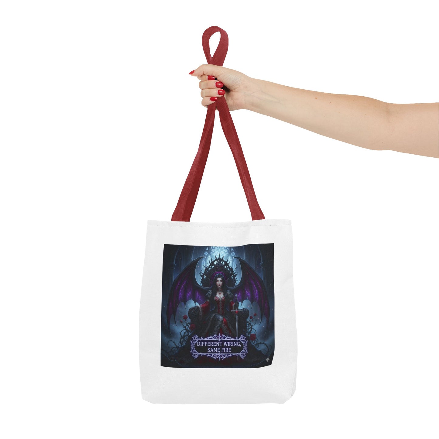 Different Wiring Same Fire Gothic Tote Bag | Dark Empowerment