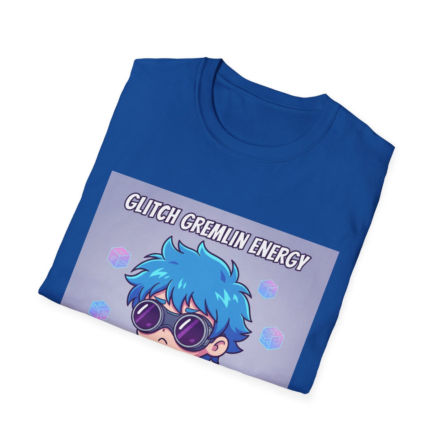 Chibi Gamer T-Shirt – “Glitch Gremlin Energy” | Cute Cyberpunk Streetwear Tee