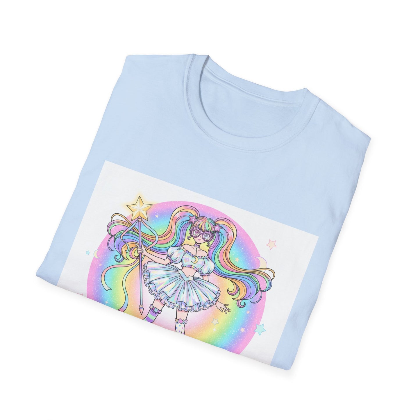 Rainbow Magic Unisex Softstyle T-Shirt - Cute Graphic Tee, Fun Gift, Anime Fans, Birthday Celebration, Everyday Wear