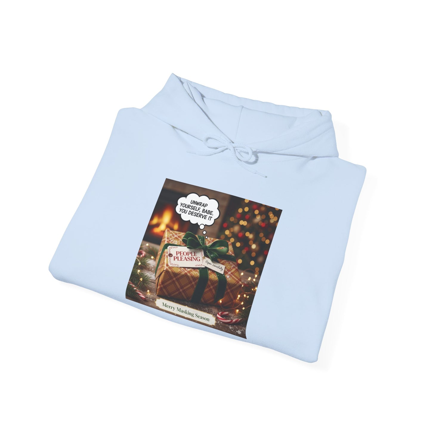 Cozy Holiday Hooded Sweatshirt, Unisex Christmas Gift, Warm Winter Sweatshirt, Seasonal Hoodie, Perfect for Gift Giving