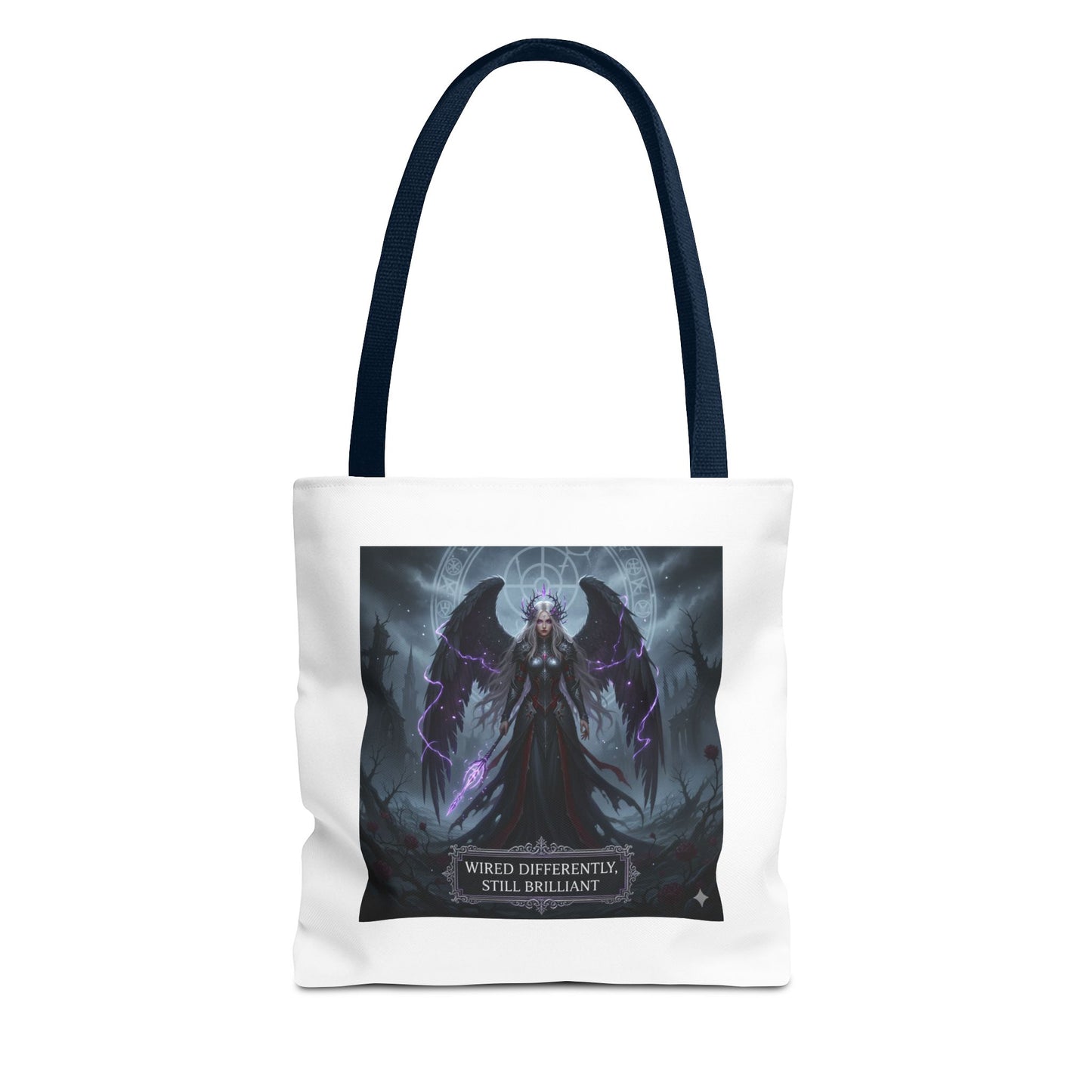 Wired Differently Still Brilliant Gothic Tote Bag | Dark Fantasy Pride
