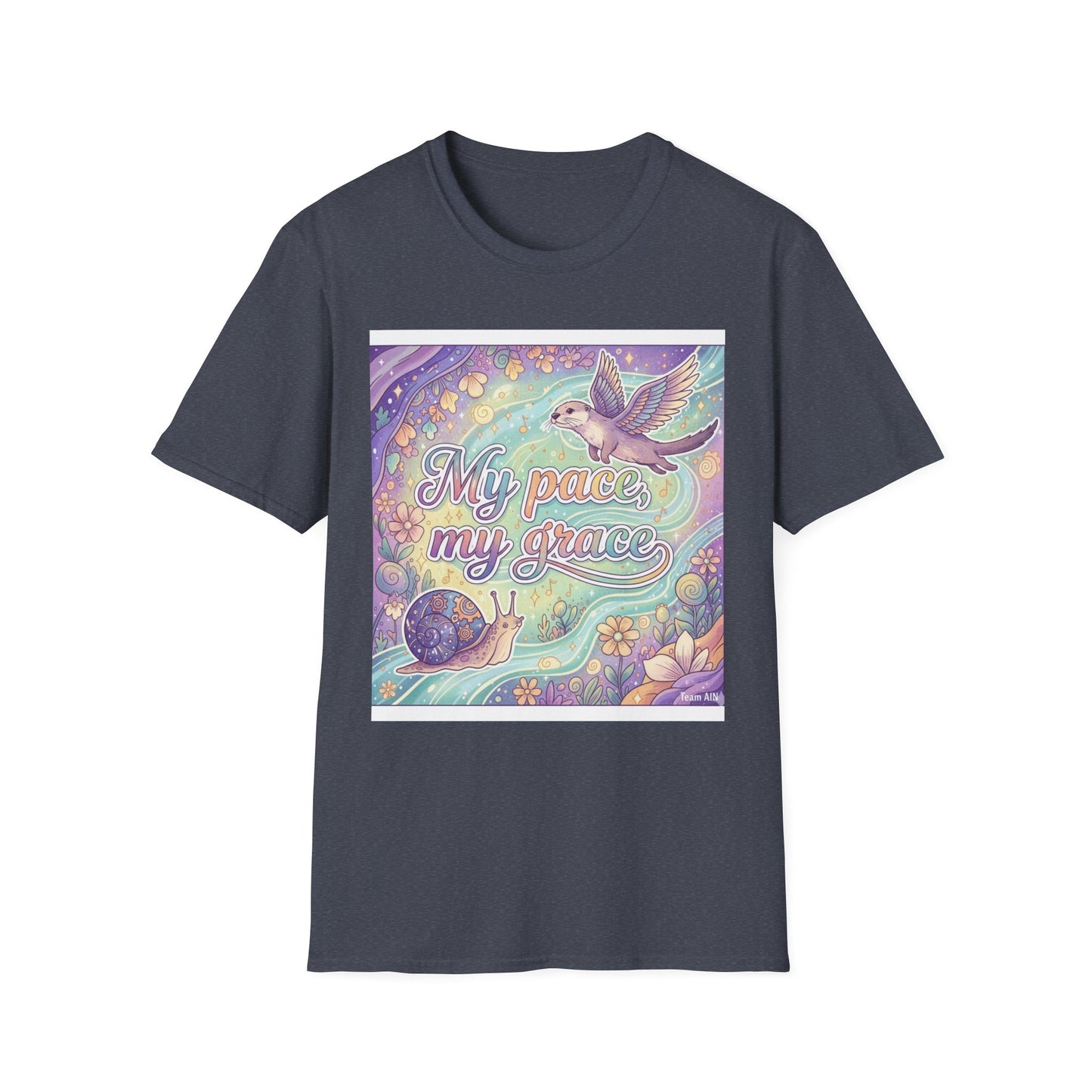 My Pace, My Grace Unisex Softstyle T-Shirt, Inspirational Quote Tee, Nature Lover Gift, Mindfulness Shirt, Comfortable Everyday Wear