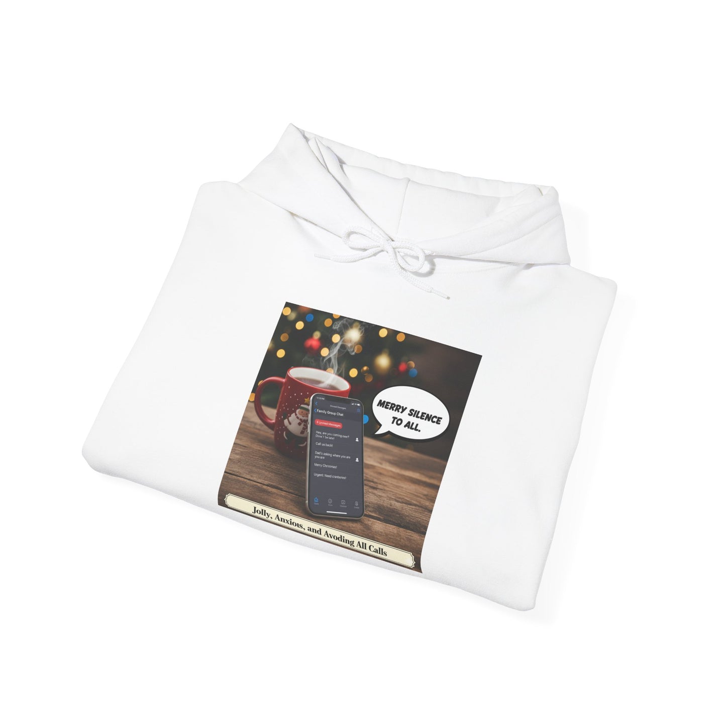 Cozy Holiday Hooded Sweatshirt, Funny Christmas Hoodie, Unisex Gift, Winter Apparel, Festive Sweatshirt, Comfortable Loungewear