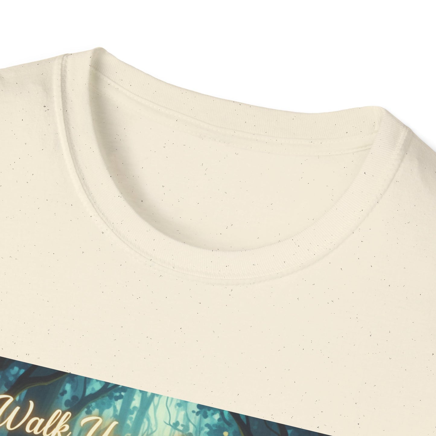 Wolf Forest Unisex Softstyle T-Shirt, Nature Lover Tee, Bohemian Graphic Shirt, Gifts for Adventurers, Vintage Animal Art