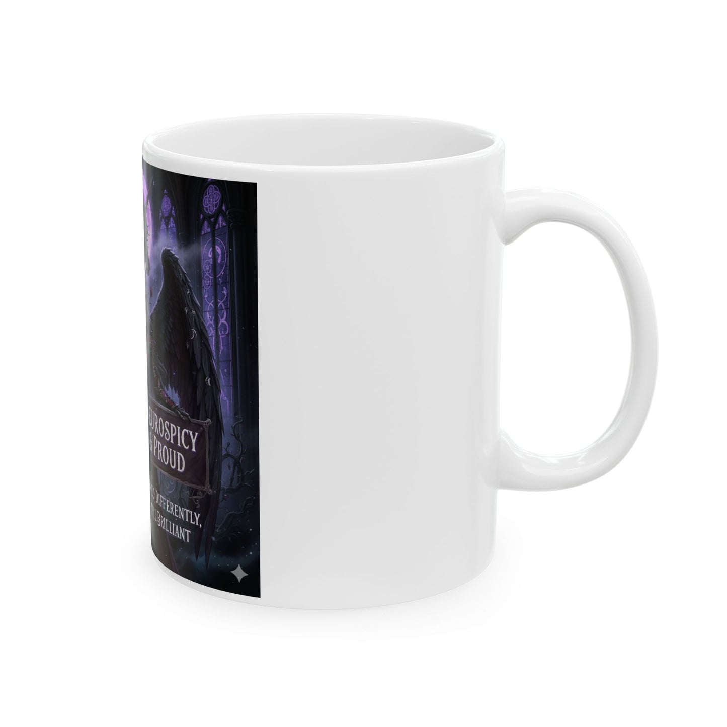Neurospicy & Proud Gothic Angel Coffee Mug