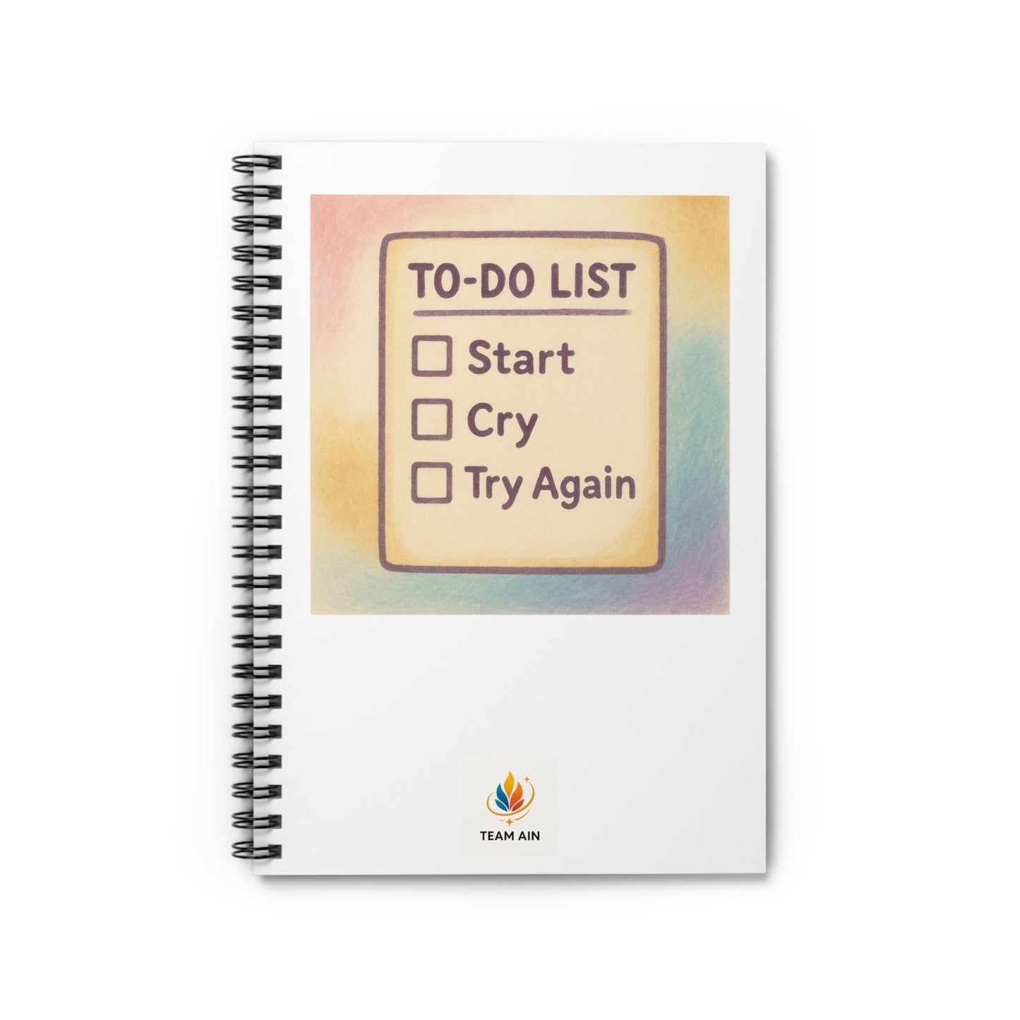 Motivational Spiral Notebook - To-Do List Inspiration, Journal, Planner, Gift for Students, Self-Care, Work Organization