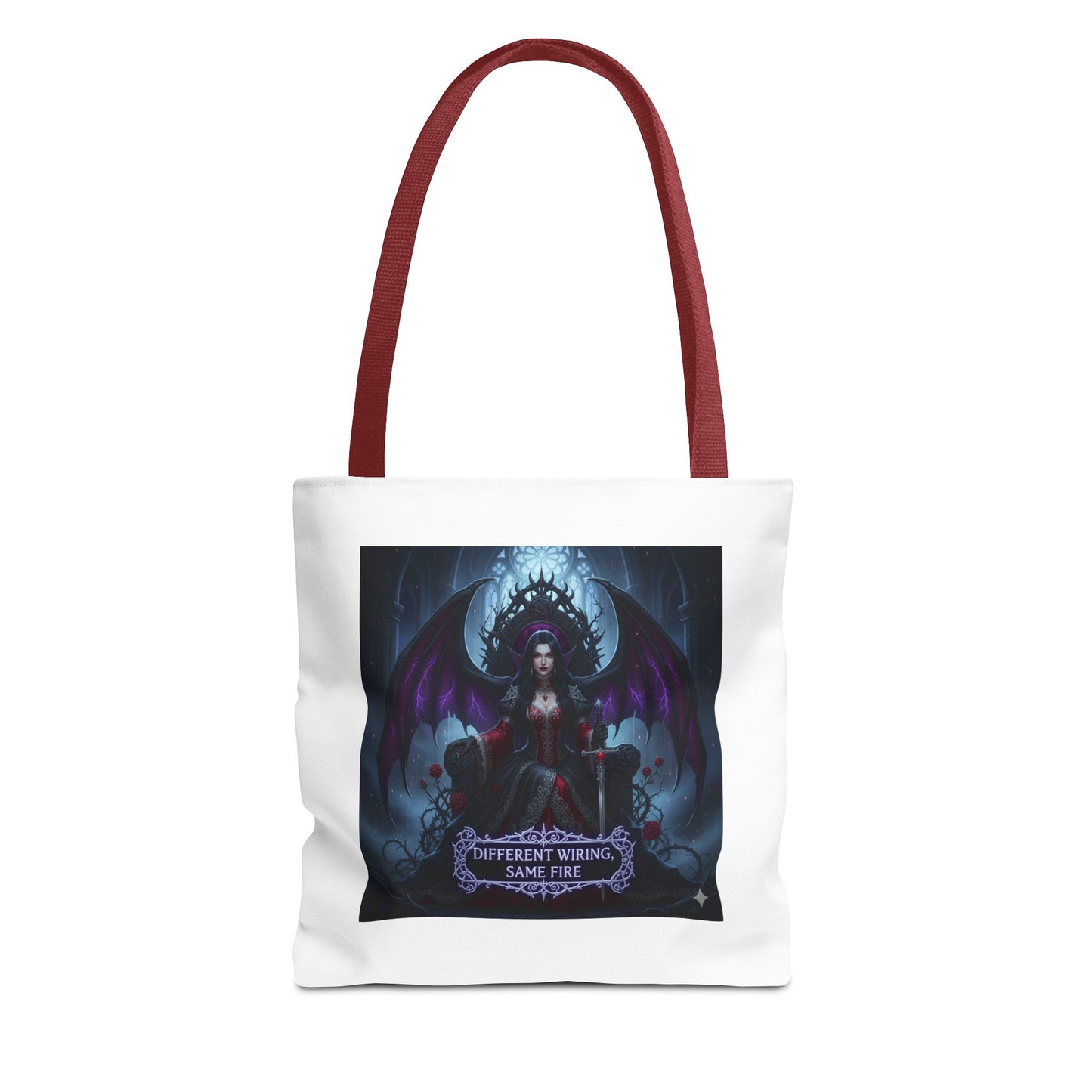 Different Wiring Same Fire Gothic Tote Bag | Dark Empowerment
