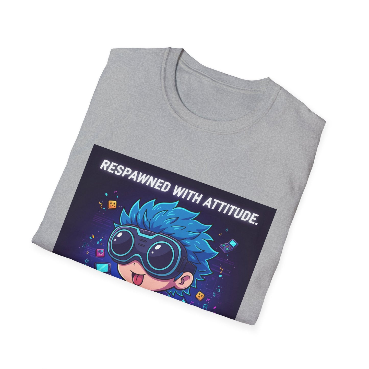 Chibi Gamer Tee – Respawned with Attitude