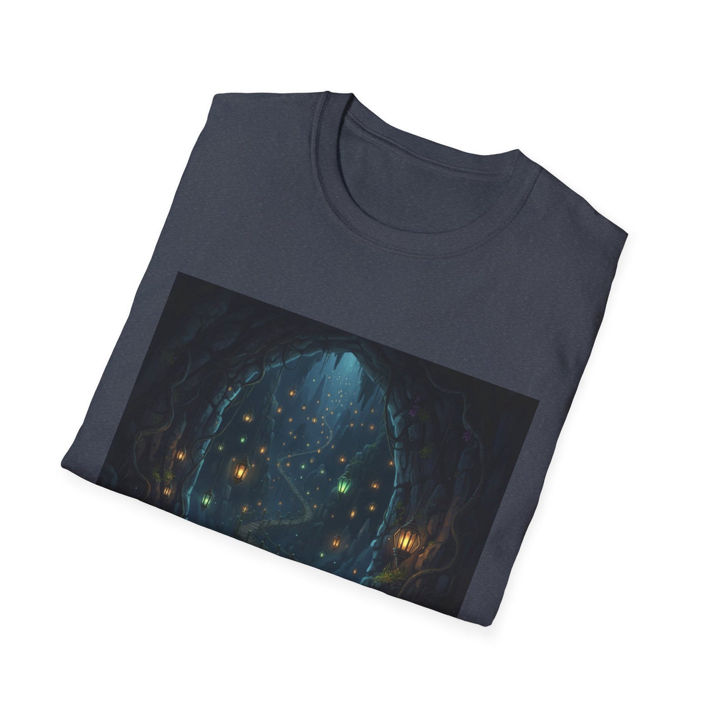 Magical Forest Adventure T-Shirt - Enchanted Glow, Perfect Gift for Nature Lovers, Starry Night Design, Casual Wear, Unisex Tee