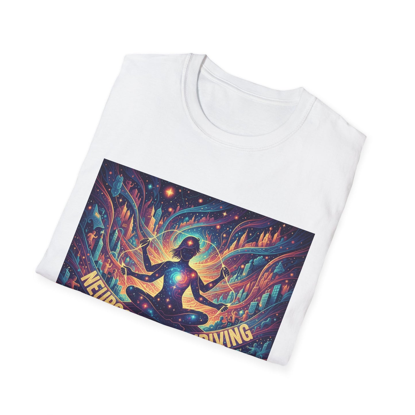 Cosmic Thriving T-Shirt – Vibrant Spiritual Energy & Creative Expression Tee