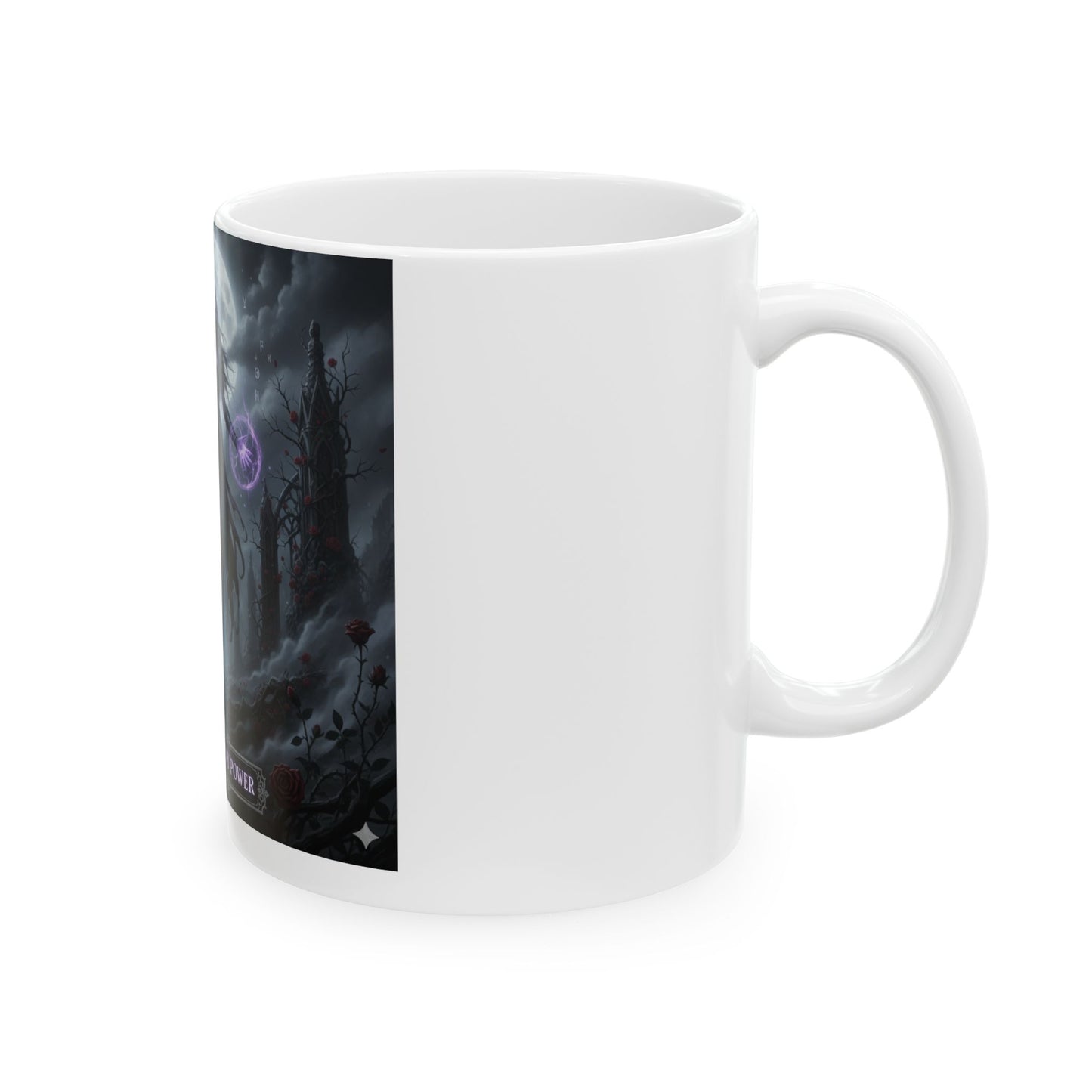 Gothic Sorceress Mug – Mystical Moonlit Fantasy Cup