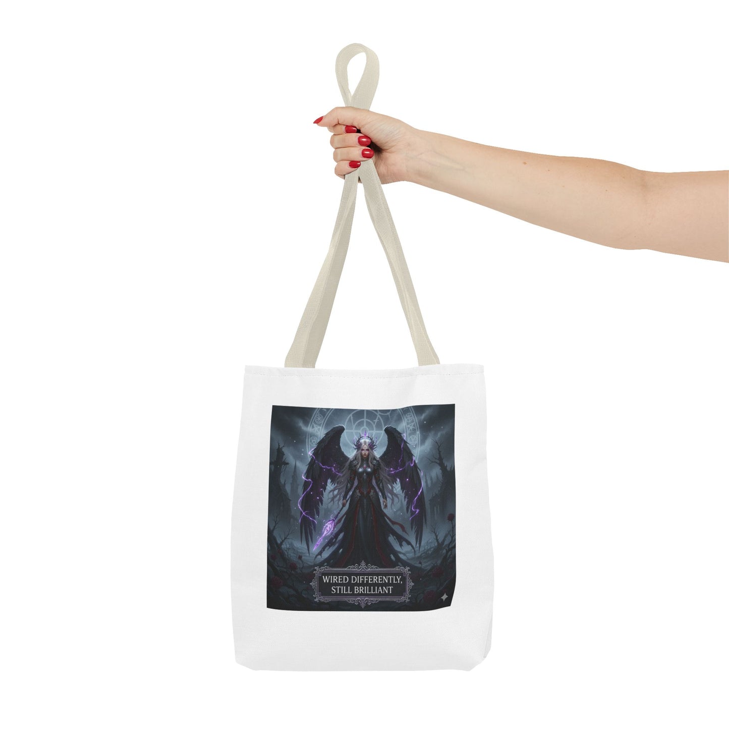 Wired Differently Still Brilliant Gothic Tote Bag | Dark Fantasy Pride