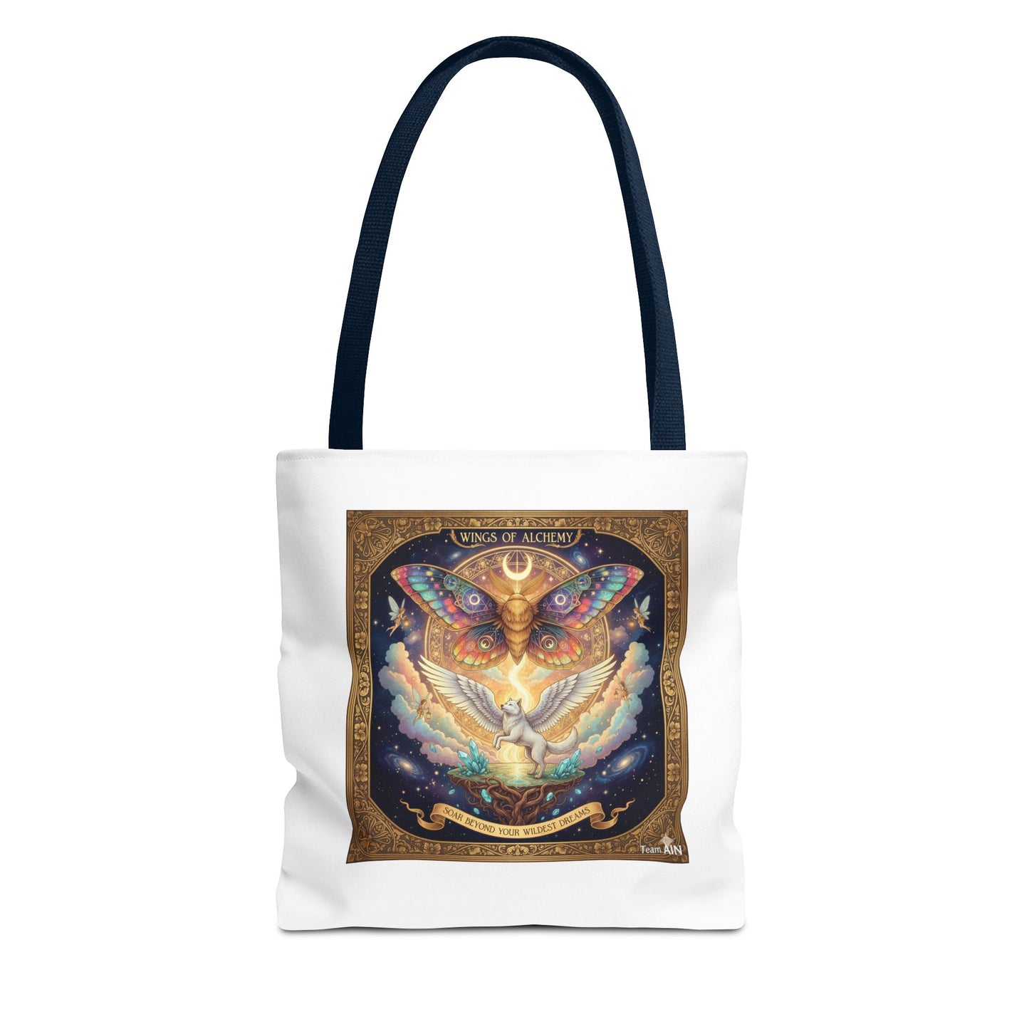 Mystical Butterfly Tote Bag, Bohemian Canvas Bag, Eco-Friendly Shopping Tote, Gypsy Gift, Art Print Bag, Festival Accessory