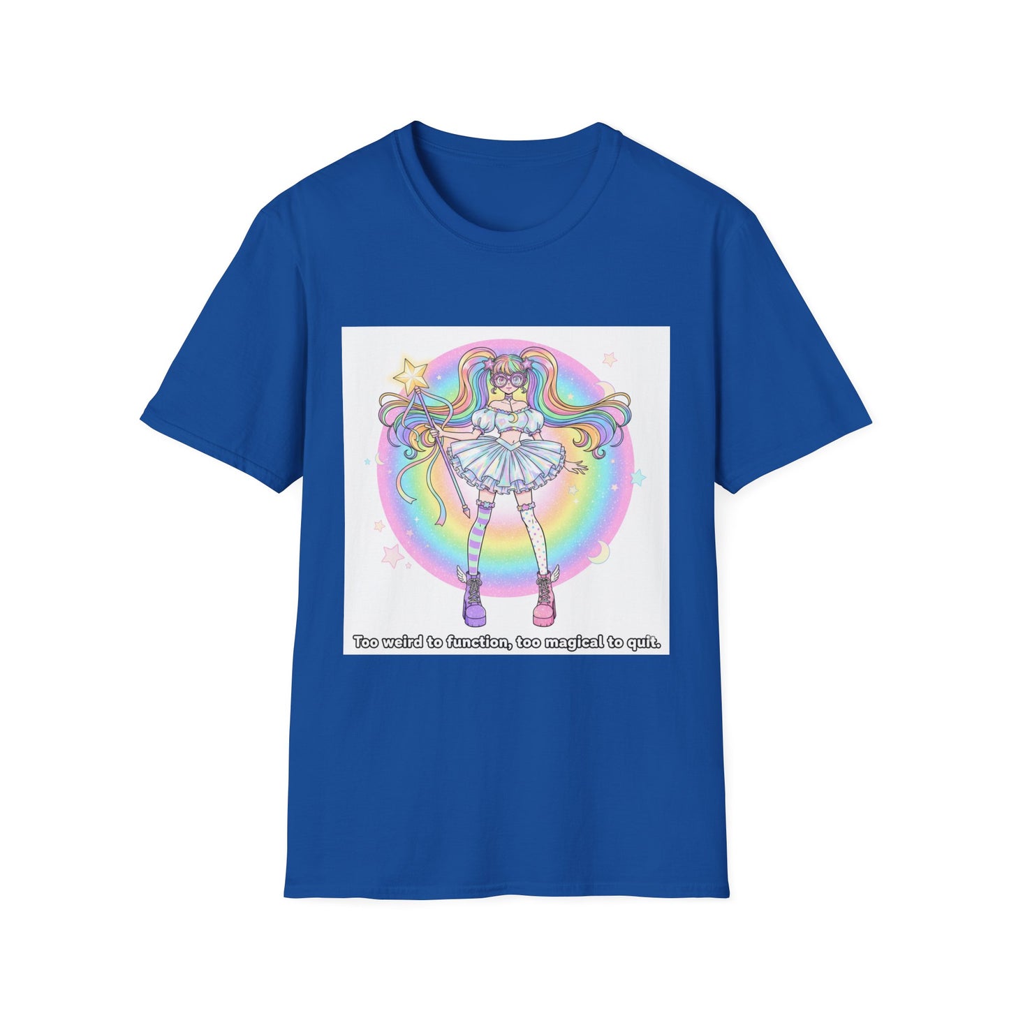 Rainbow Magic Unisex Softstyle T-Shirt - Cute Graphic Tee, Fun Gift, Anime Fans, Birthday Celebration, Everyday Wear