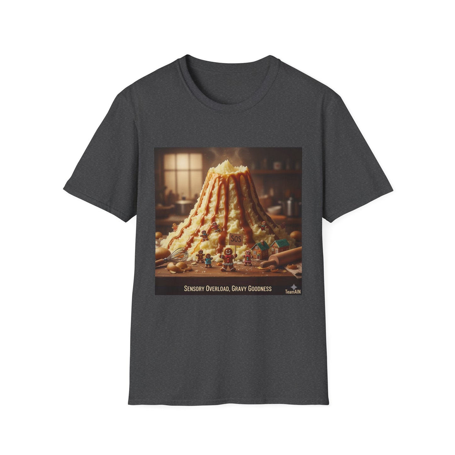 Sensory Overload T-Shirt – Gravy Volcano Funny Neurodivergent Tee