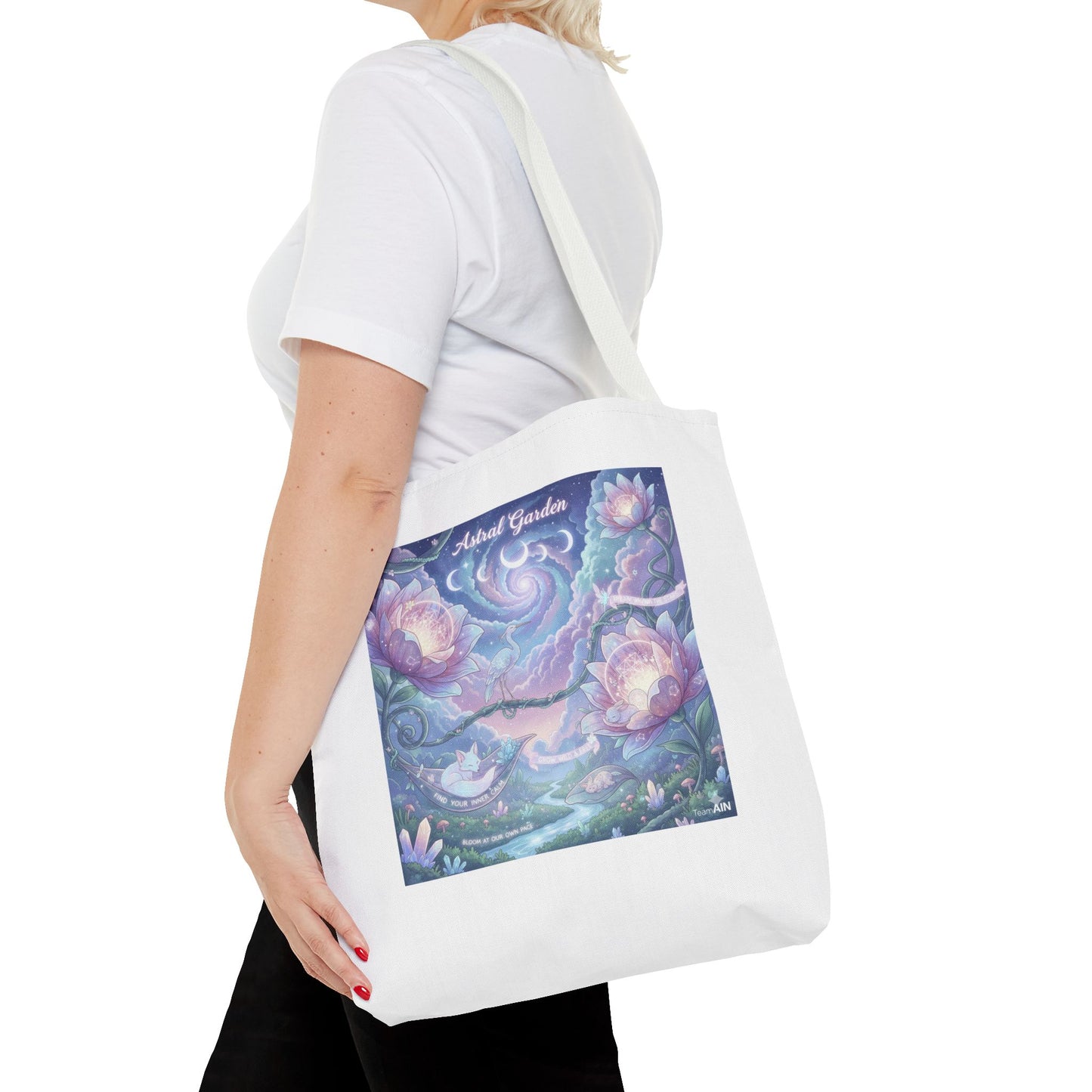 Artful Garden Tote Bag - Perfect for Art Lovers, Eco-Friendly Gift, Floral Design, Everyday Use, Beach Bag, Shopping Tote