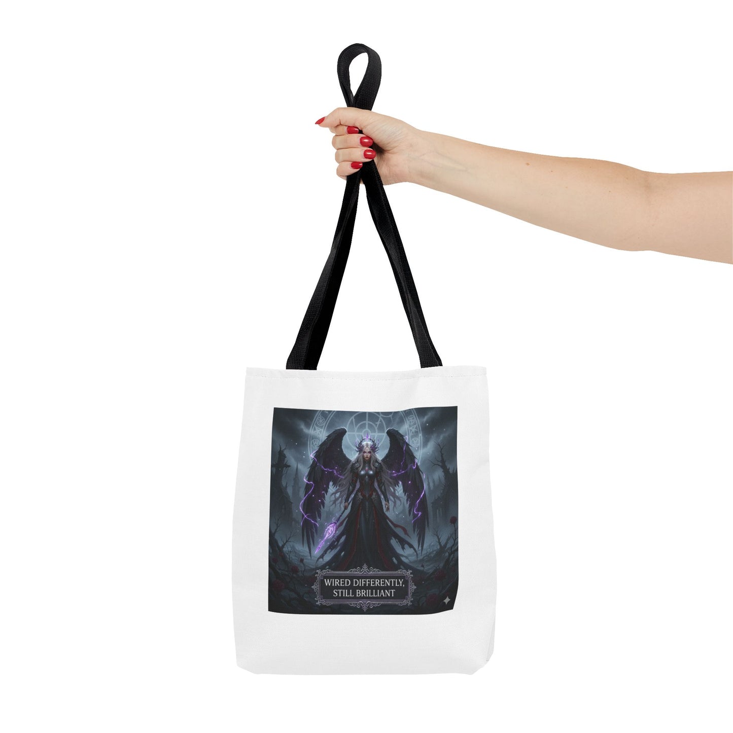 Wired Differently Still Brilliant Gothic Tote Bag | Dark Fantasy Pride