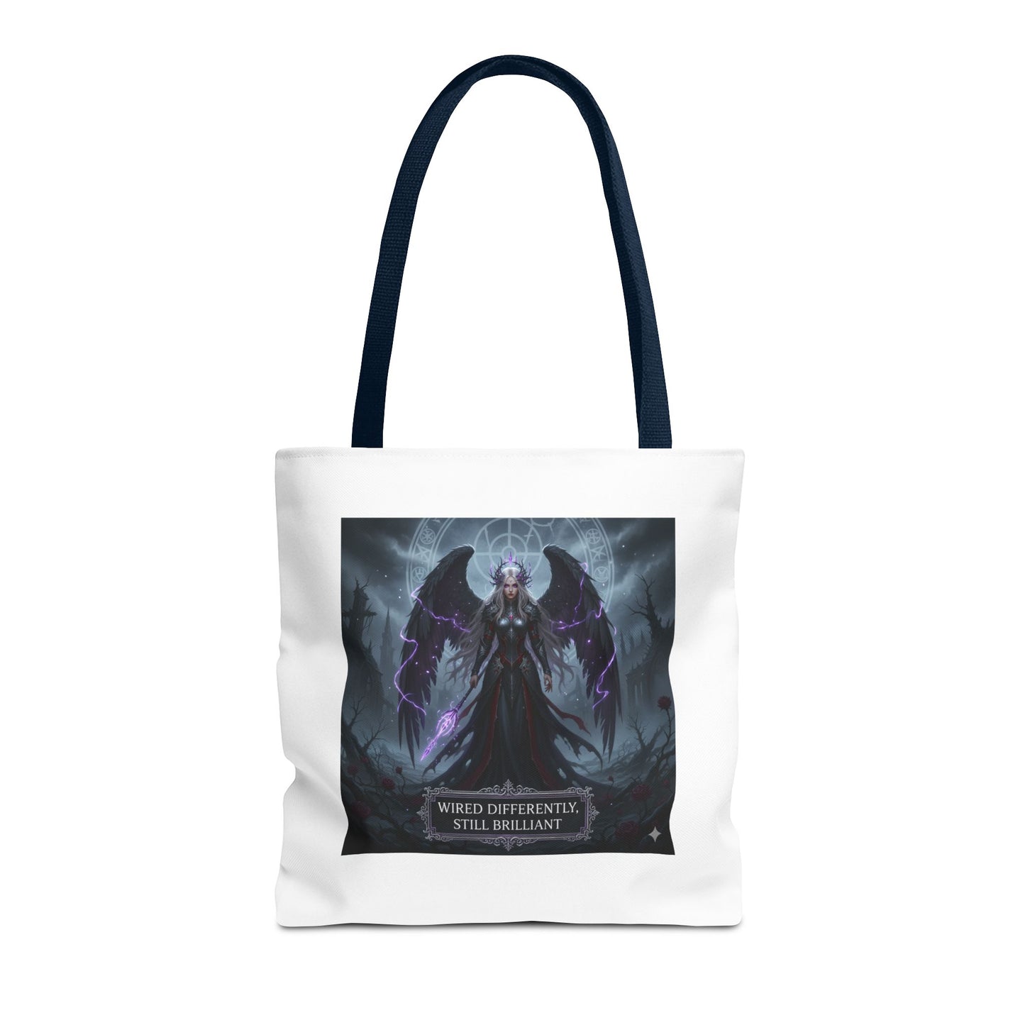Wired Differently Still Brilliant Gothic Tote Bag | Dark Fantasy Pride