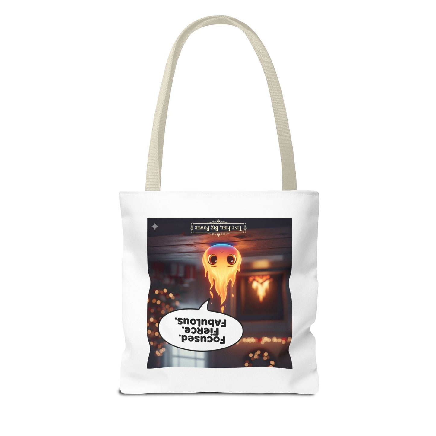 Fierce and Fabulous Tote Bag, Motivational Gift, Cute AOP Bag, Daily Use, Holiday Shopping, Unique Statement Accessory