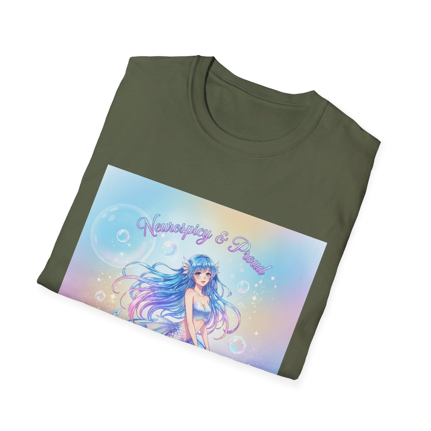 Pastel Mermaid T-Shirt – Kawaii Ocean Fantasy Aesthetic