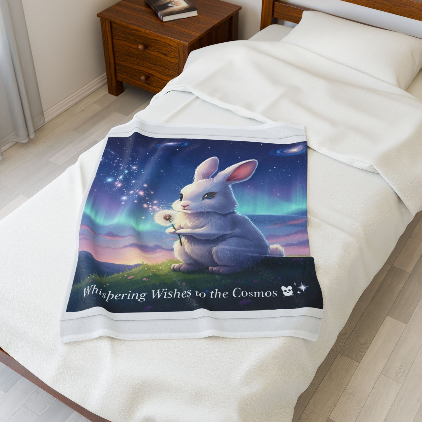 Whispering Wishes Bunny Blanket | Cosmic Dream Throw