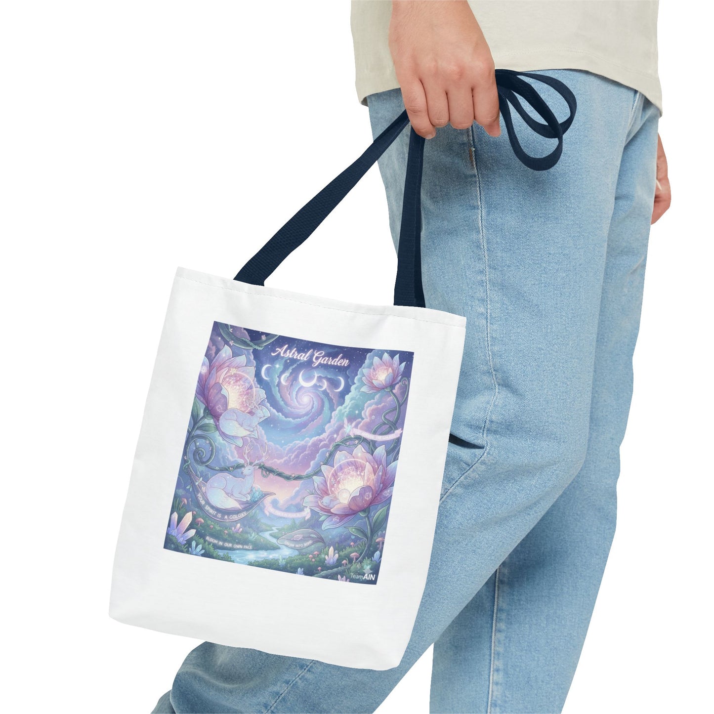 Artistic Garden Tote Bag - Unique Canvas Bag for Nature Lovers, Art Lovers, Eco-Friendly, Gift for Her, Shopping Bag, Beach Bag