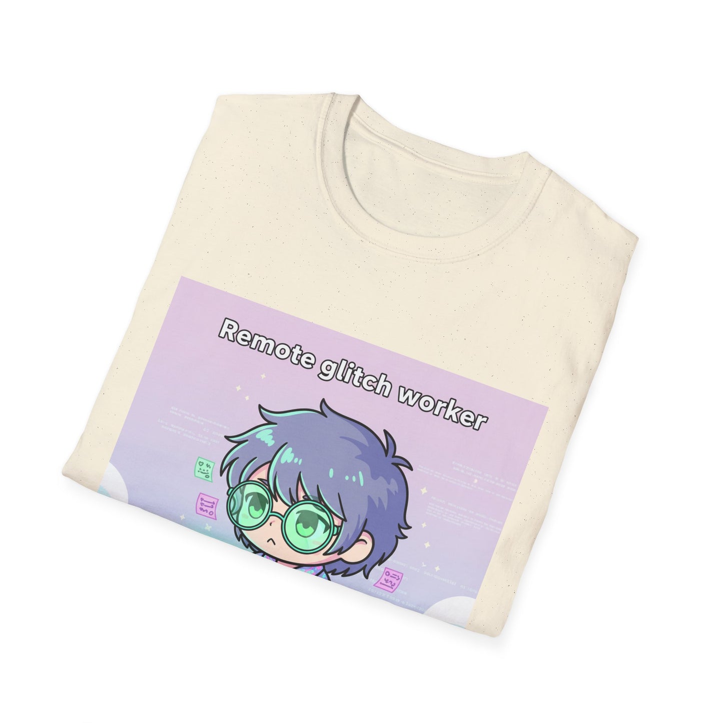 Chibi Hacker Tee – Remote Glitch Worker